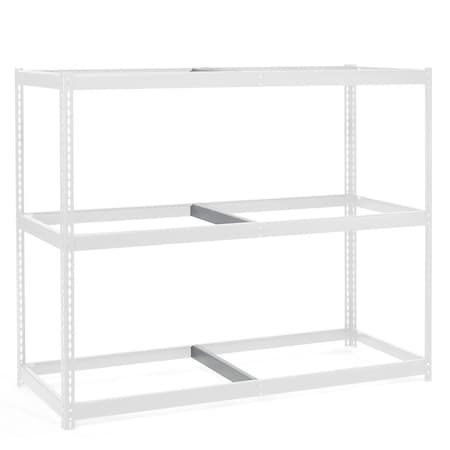 Global Industrial Center Deck Support, 24inD, Gray 160CP26